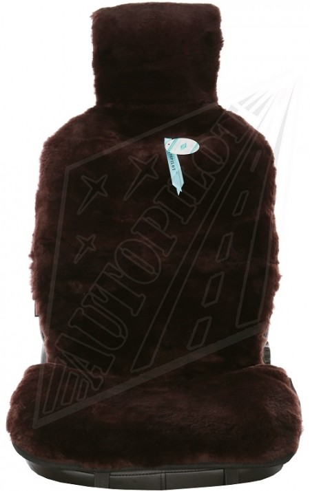 Накидки на весь салон "Овчина из кусков" коричневый