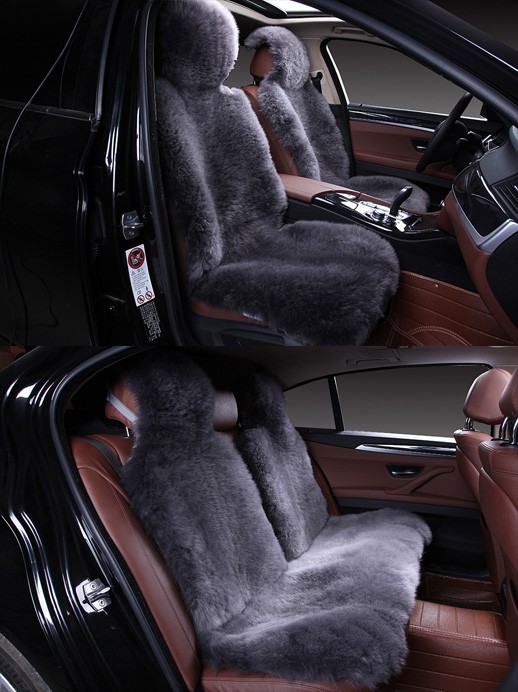 Накидки на весь салон "Овчина" серый (DKOMP022B)