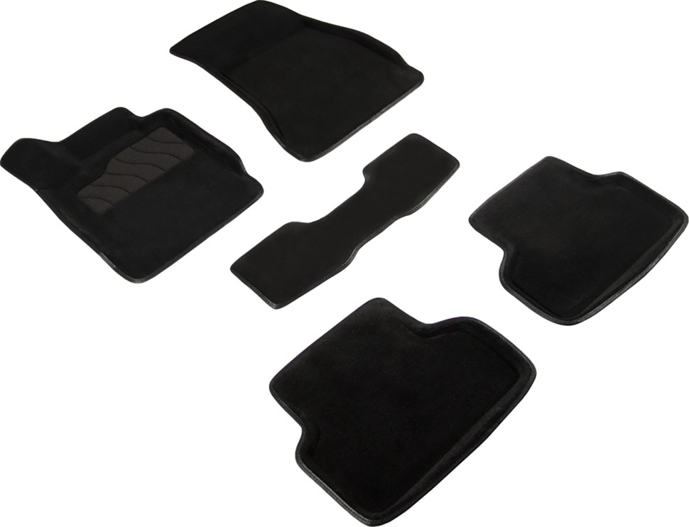 Коврики в салон для BMW 5 серии VII (G30) "3D" ворс, черный