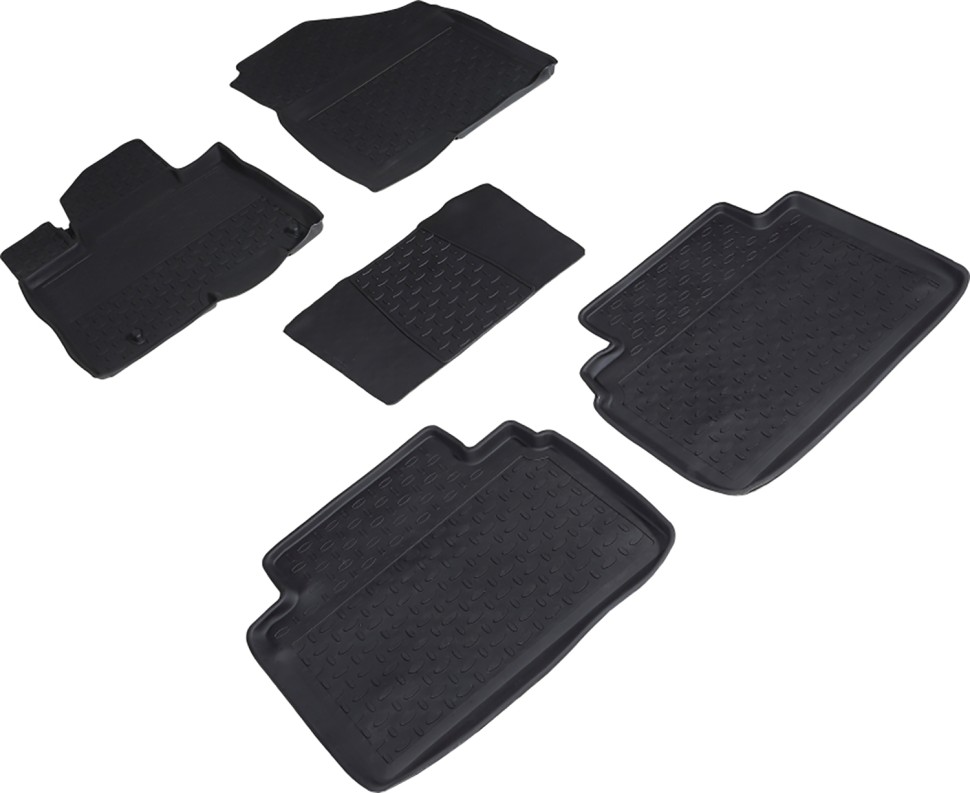 Коврики в салон для Hyundai Tucson IV "Высокий борт" резина, черный