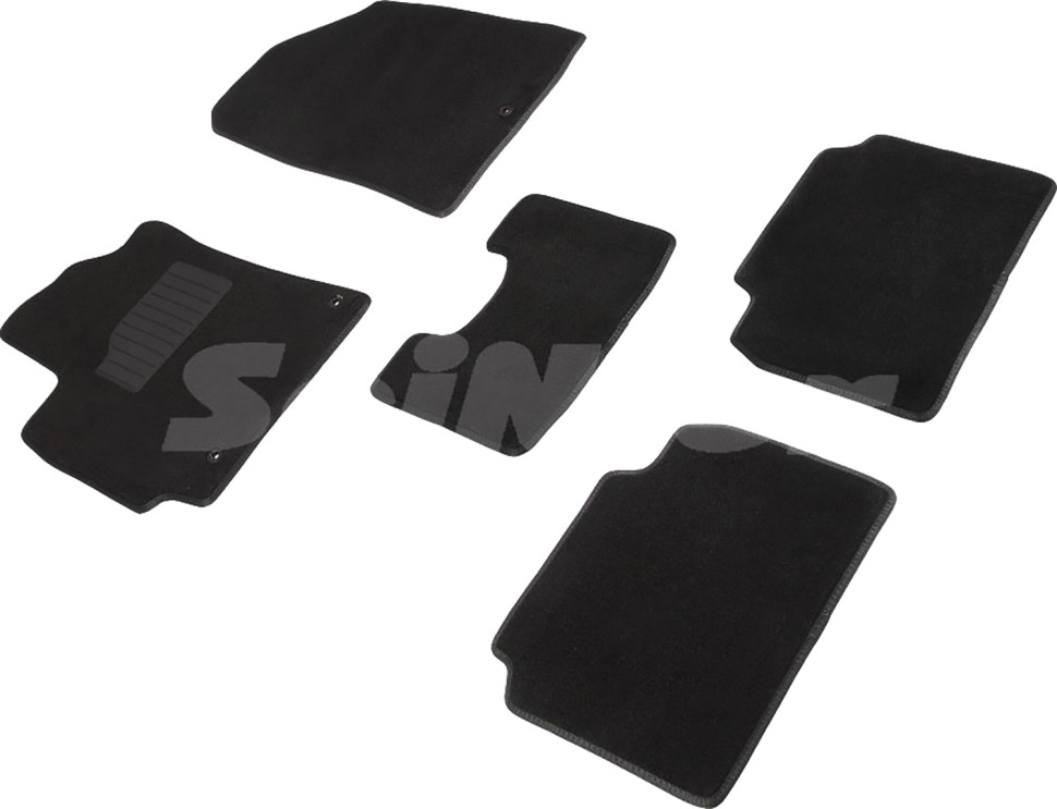 Коврики в салон для Hyundai Elantra VI (AD) "Lux" ворс, черный