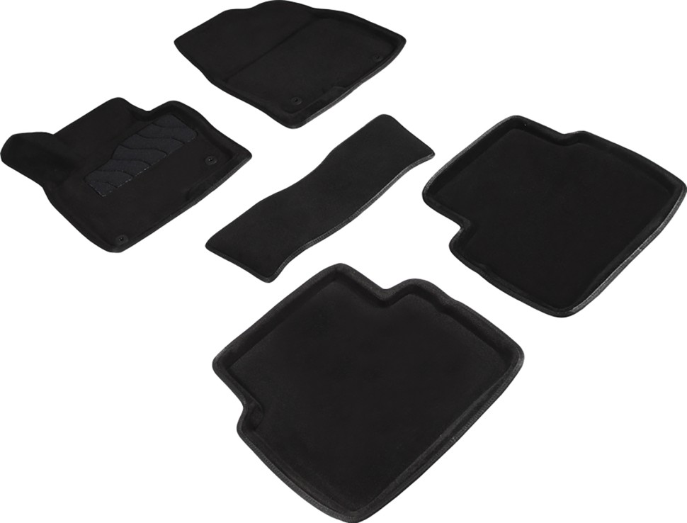 Коврики в салон для Mazda CX-5 II "3D" ворс, черный