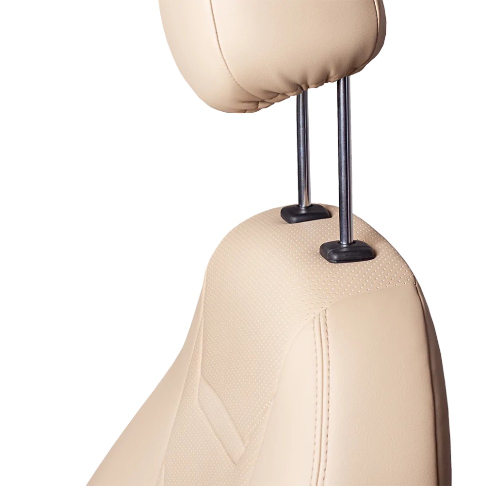 Чехлы на сиденья Hyundai Solaris II "Турин 2" экокожа, бежевый