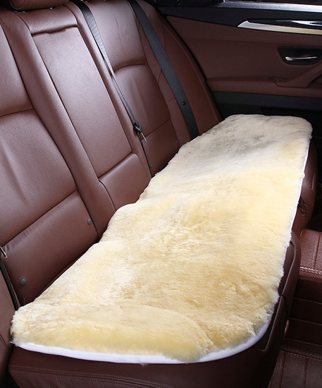 Накидки на весь салон "Квадрат" овчина, бежевый (3KC014)