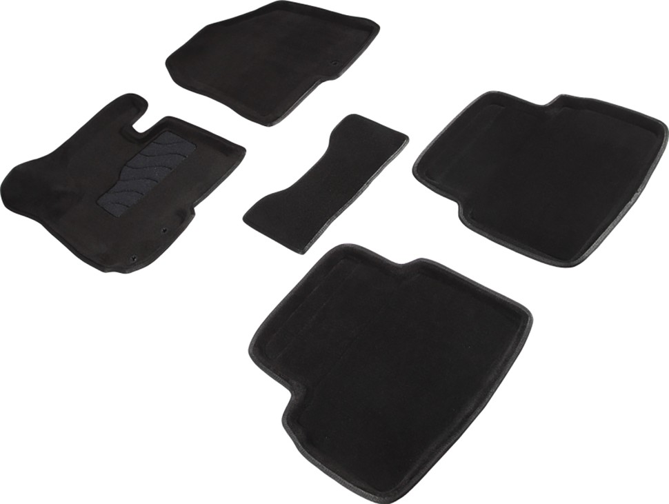 Коврики в салон для Hyundai ix35 I "3D" ворс, черный