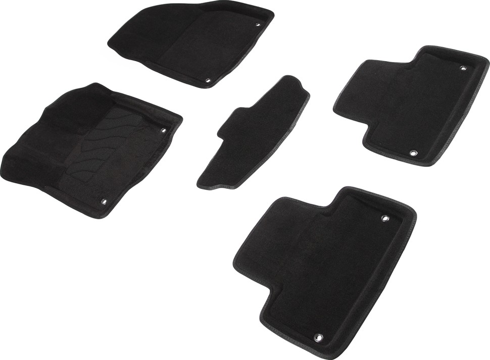 Коврики в салон для Land Rover Range Rover Evoque I "3D" ворс, черный