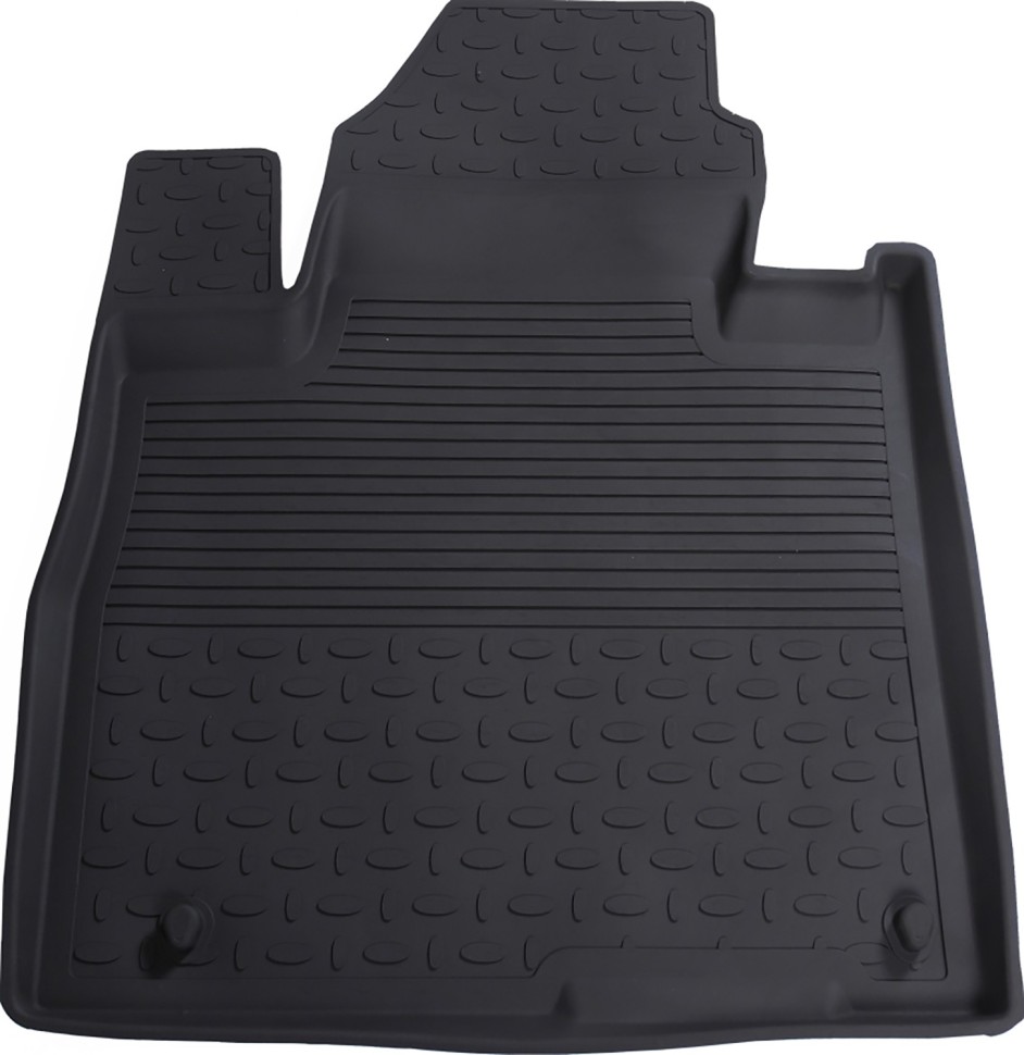 Коврики в салон для Hyundai Santa Fe IV (7 мест) "Высокий борт" резина, черный