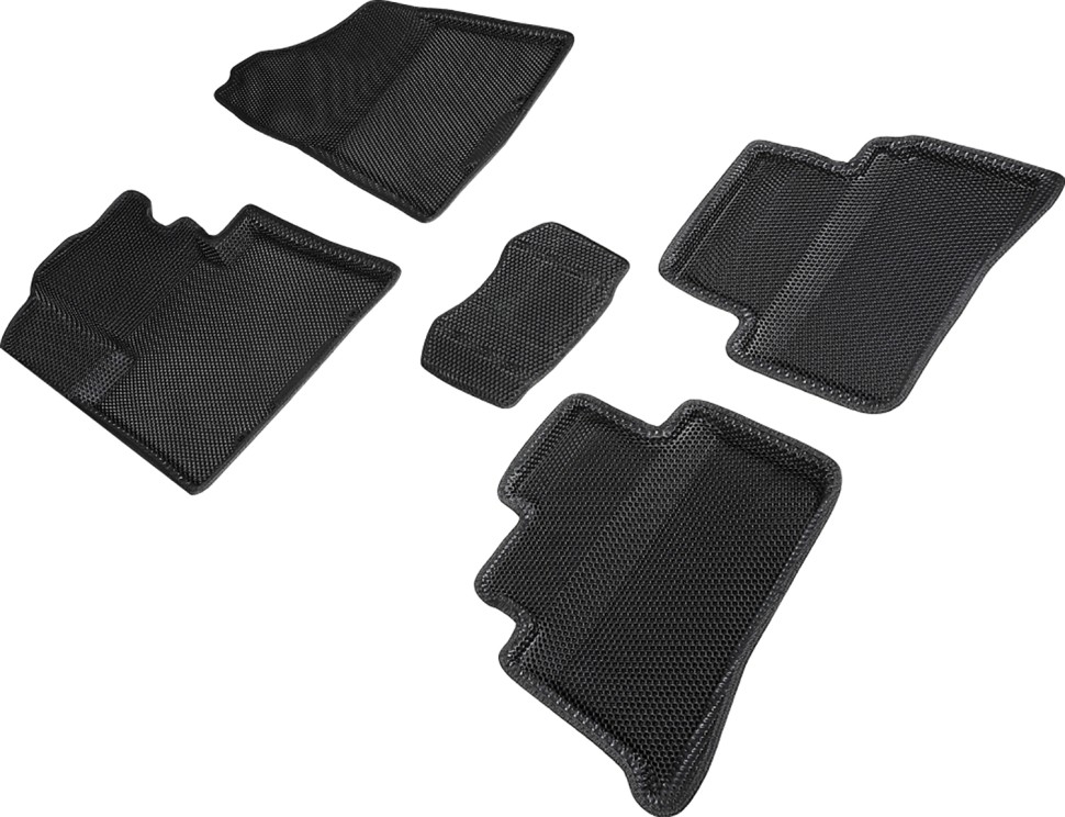 Коврики в салон Eva "3D" для Hyundai Tucson III "Соты" ЭВА, черный