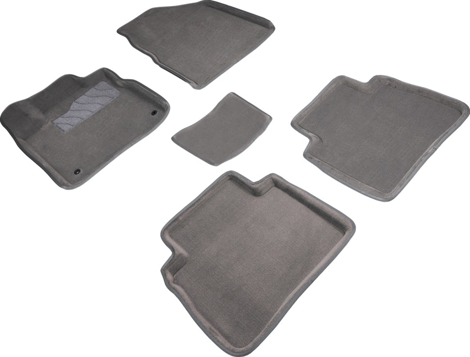 Коврики в салон для Nissan Murano II (Z51) "3D" ворс, серый