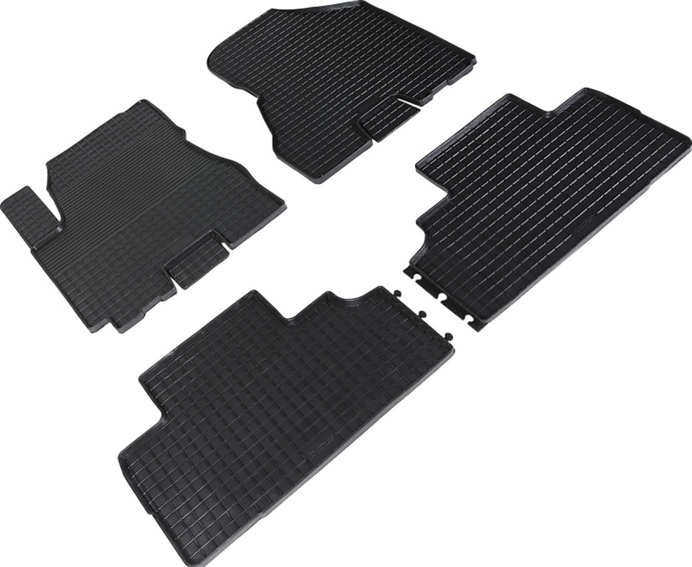 Коврики в салон для Hyundai Tucson I "Сетка" резина, черный