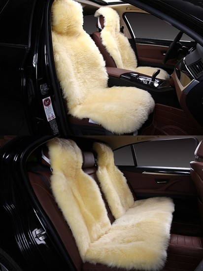 Накидки на весь салон "Овчина" бежевый