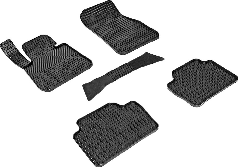 Коврики в салон для BMW 3 серии VI (F3x) "Сетка" резина, черный