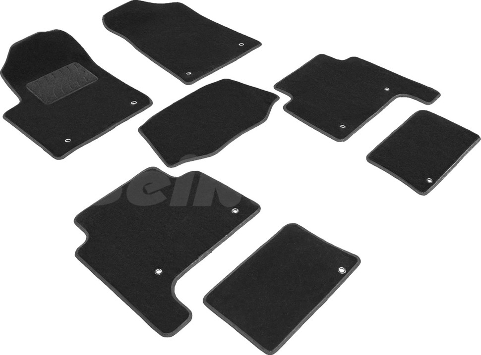 Коврики в салон для Nissan Patrol VI (Y62) "Lux" ворс, черный