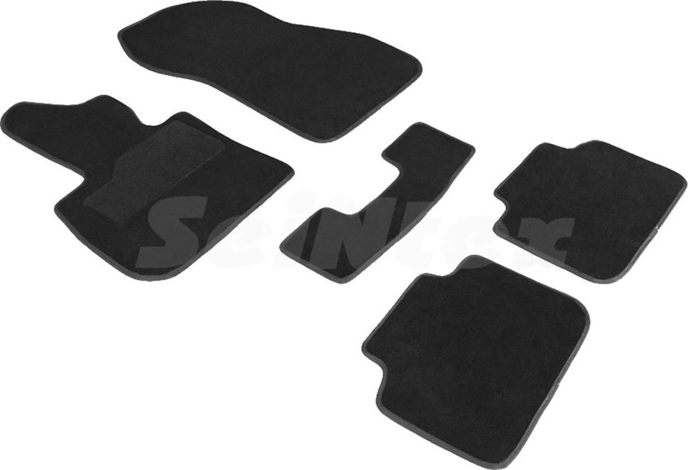 Коврики в салон для BMW X1 II (F48) "Lux" ворс, черный