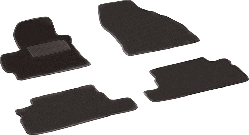 Коврики в салон для Toyota Corolla X (E140, E150) (300N/MC) "Lux" ворс, черный