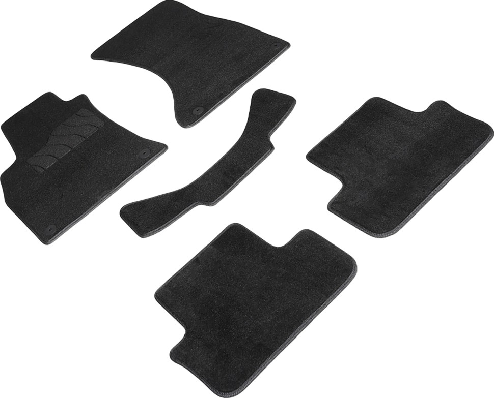 Коврики в салон для Audi A5 I (8T) (Рестайлинг) "Lux" ворс, черный