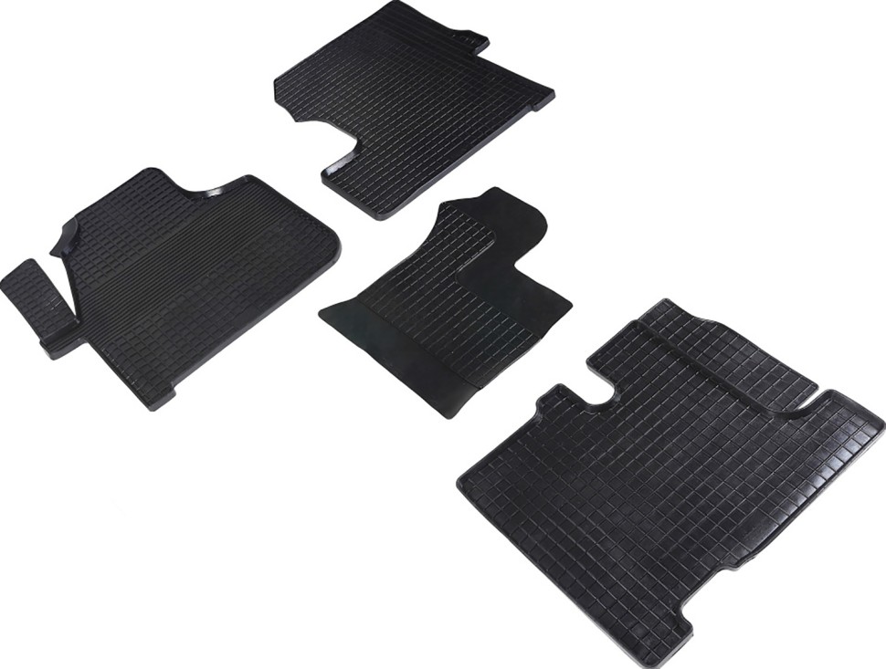 Коврики в салон для Mercedes-Benz Sprinter "Сетка" резина, черный 84014