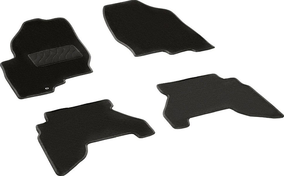 Коврики в салон для Nissan Pathfinder III "Lux" ворс, черный