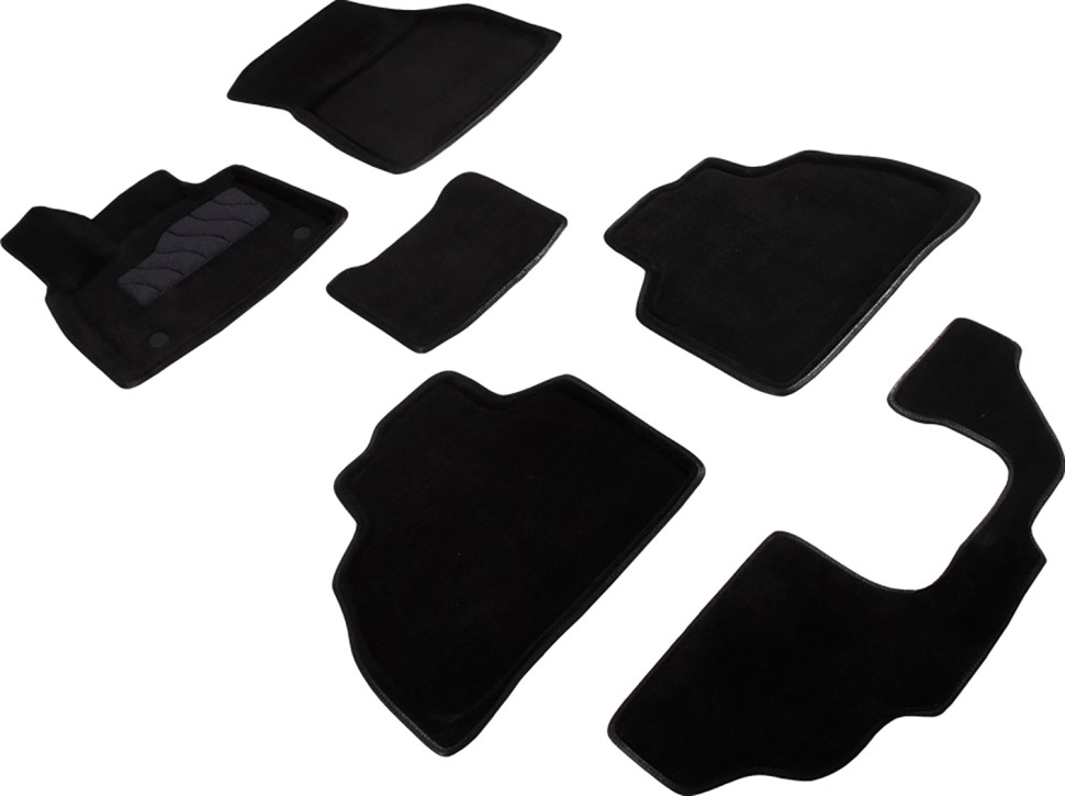 Коврики в салон для BMW X7 I (G07) "3D" ворс, черный