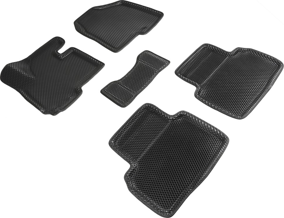 Коврики в салон Eva "3D" для Hyundai ix35 I "Ромб" ЭВА, черный