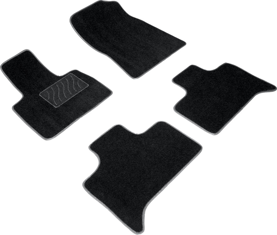 Коврики в салон для BMW X5 I (E53) "Lux" ворс, черный