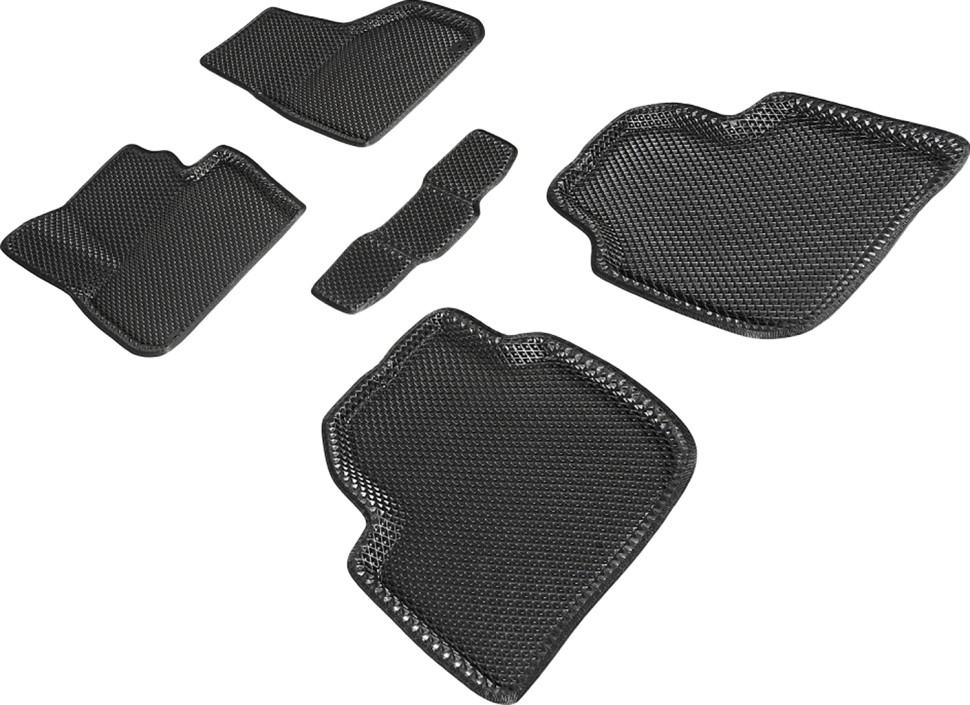 Коврики в салон Eva "3D" для Skoda Superb II "Ромб" ЭВА, черный