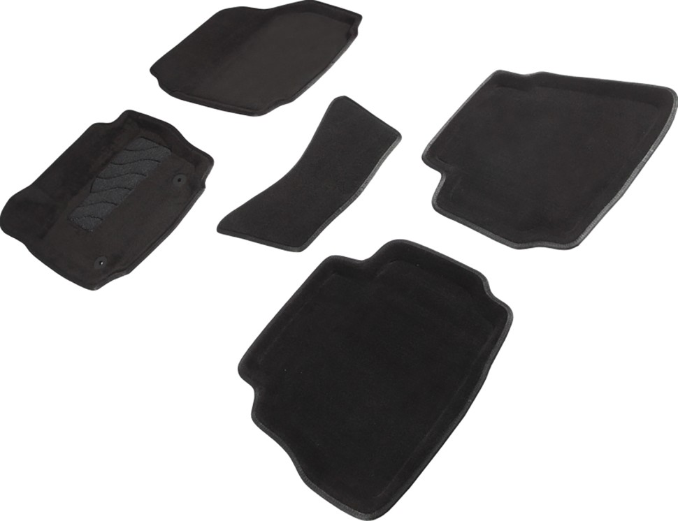 Коврики в салон для Ford Mondeo IV (Рестайлинг) "3D" ворс, черный