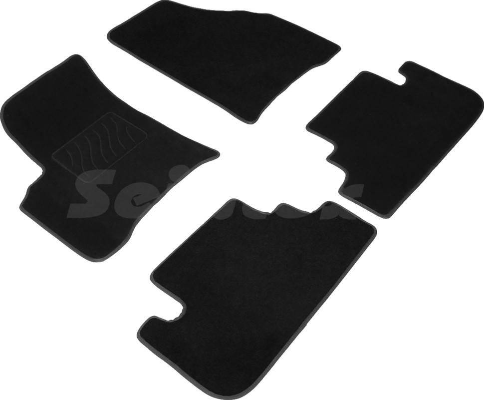 Коврики в салон для Chevrolet Rezzo "Lux" ворс, черный