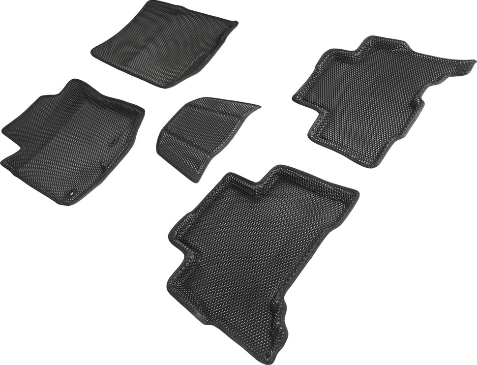 Коврики в салон Eva "3D" для Toyota Land Cruiser Prado 150 Series (Рестайлинг 1) "Соты" ЭВА, черный