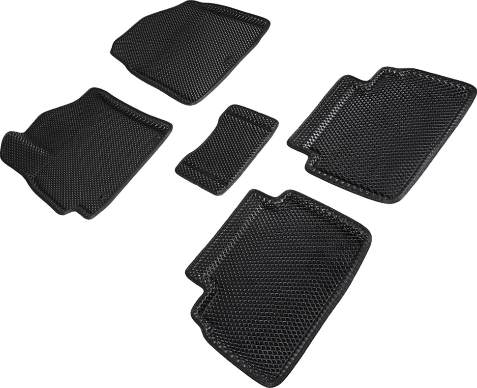 Коврики в салон Eva "3D" для Hyundai Elantra VI (AD) "Ромб" ЭВА, черный