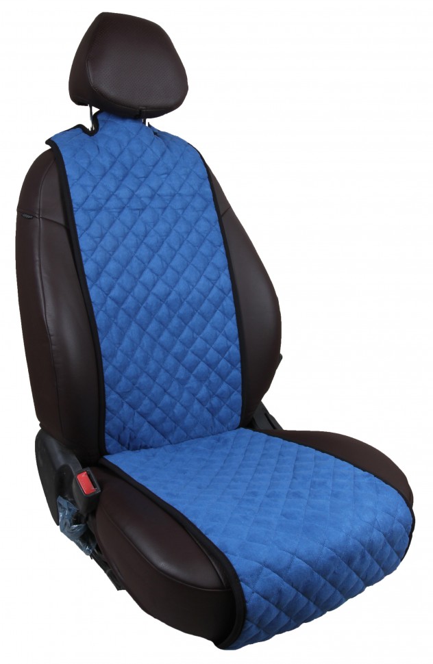 Накидка на сиденье автопилот "SRT" алькантара, синий