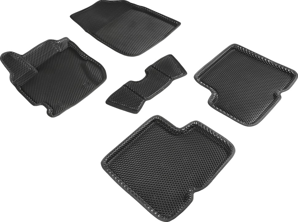 Коврики в салон Eva "3D" для Renault Duster I (Рестайлинг) "Ромб" ЭВА, черный