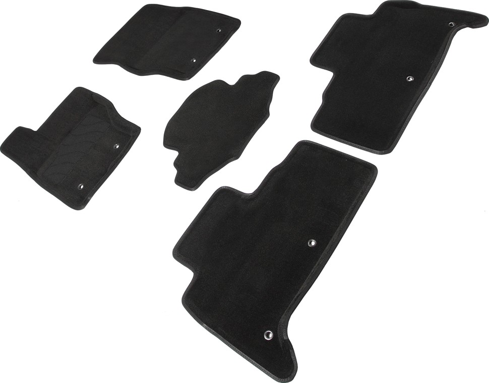 Коврики в салон для Land Rover Discovery V "3D" ворс, черный