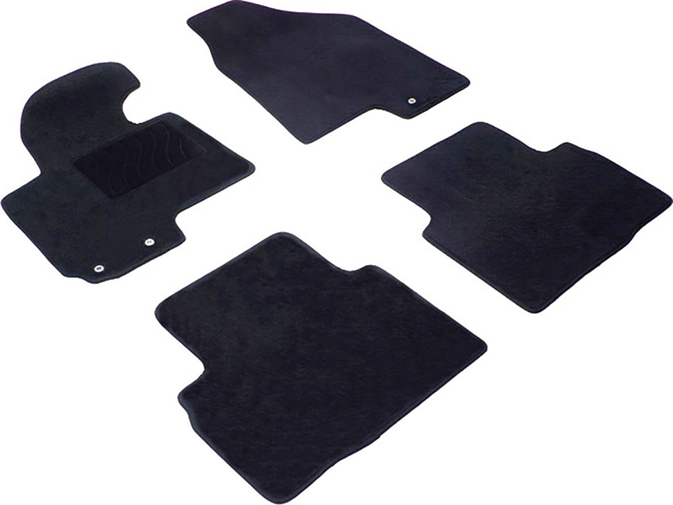 Коврики в салон для KIA Sportage III "Lux" ворс, черный