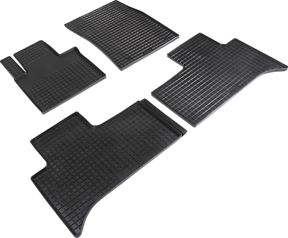 Коврики в салон для Land Rover Range Rover III (Рестайлинг 2) "Сетка" резина, черный