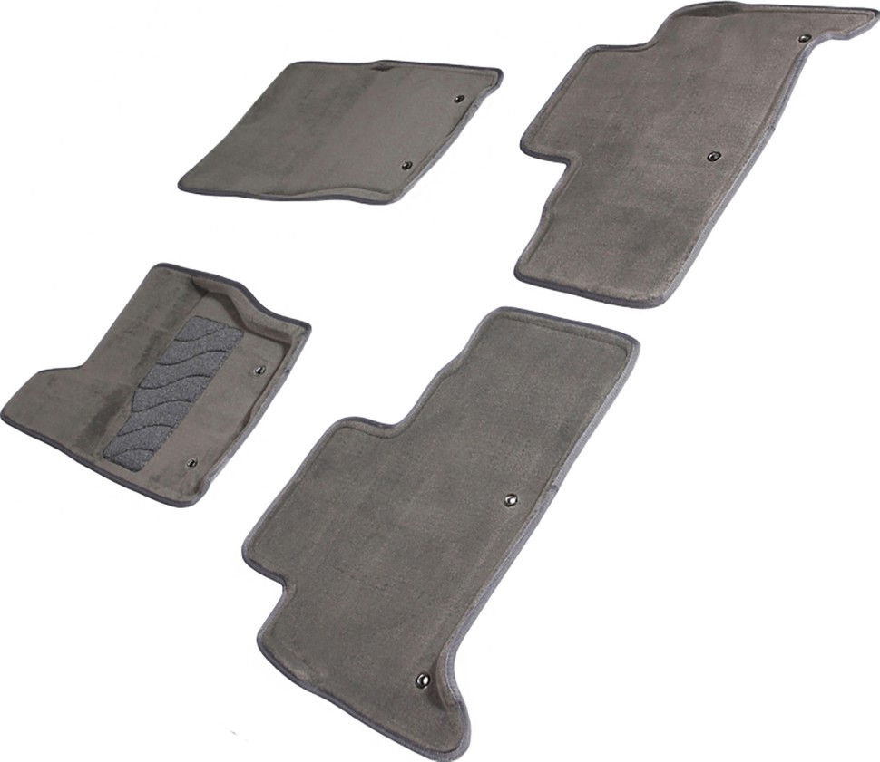 Коврики в салон для Land Rover Discovery V "3D" ворс, серый