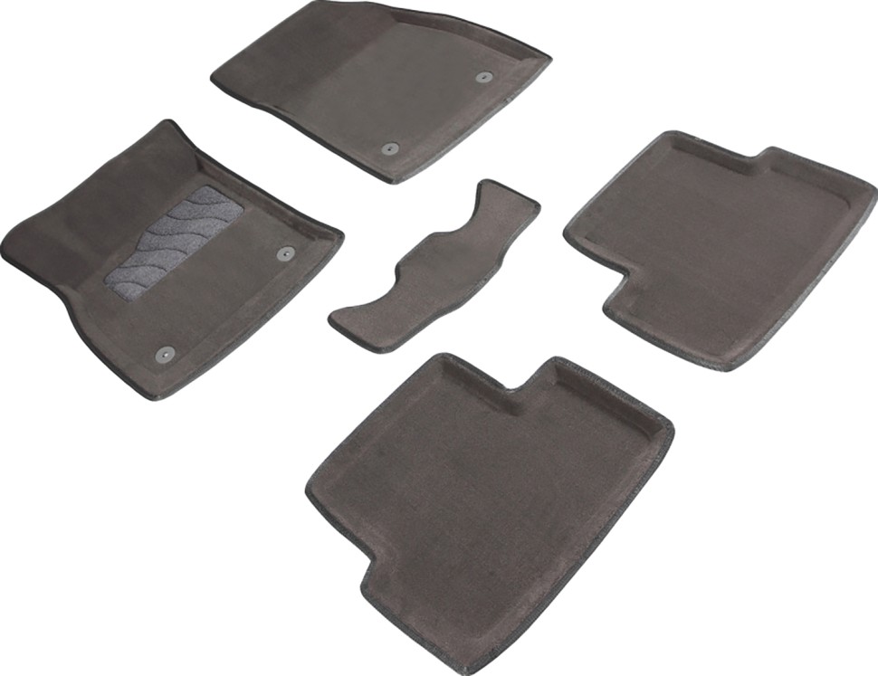 Коврики в салон для Opel Astra J "3D" ворс, серый