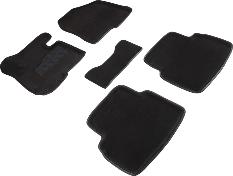 Коврики в салон для Hyundai ix35 I "3D" ворс, черный