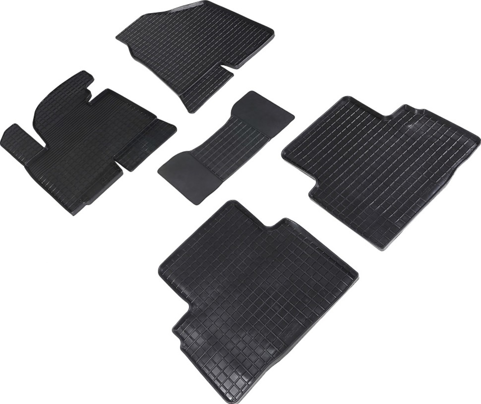 Коврики в салон для Hyundai ix35 I "Сетка" резина, черный