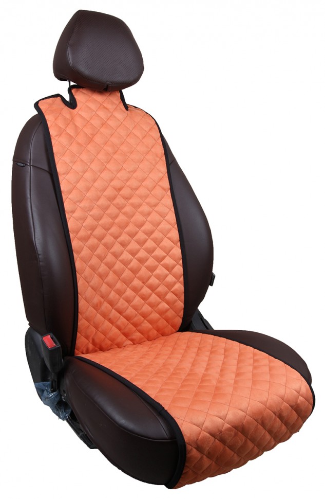 Накидка на сиденье автопилот "SRT" алькантара, оранжевый