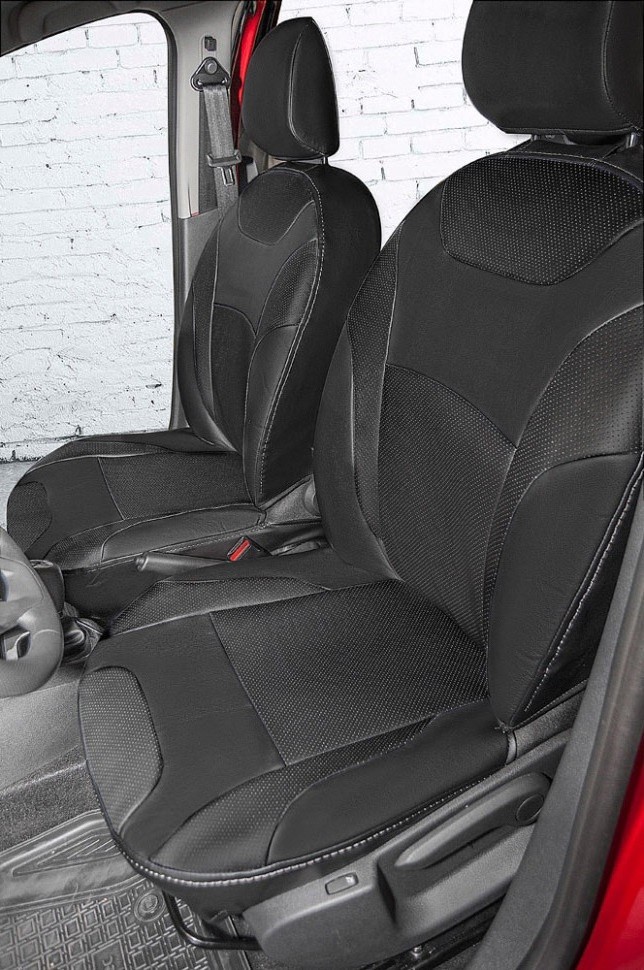 Авточехлы на LADA XRAY "Почин" экокожа, черный