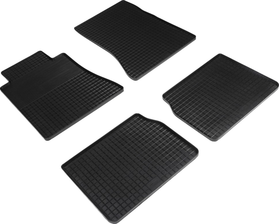 Коврики в салон для Mercedes-Benz E-Класс I (W124) "Сетка" резина, черный