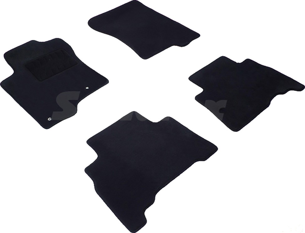Коврики в салон для Toyota Land Cruiser Prado 150 Series (Рестайлинг 1) "Lux" ворс, черный