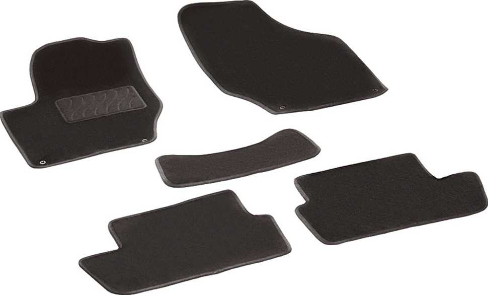 Коврики в салон для Peugeot 308 I "Lux" ворс, черный