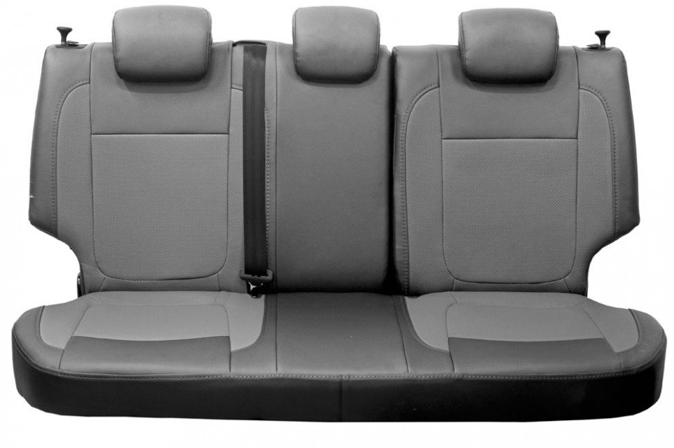 Авточехлы на LADA Vesta (SW / Cross) "Почин" экокожа, серый