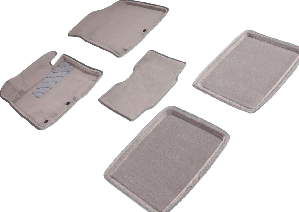 Коврики в салон для Hyundai i40 I "3D" ворс, серый