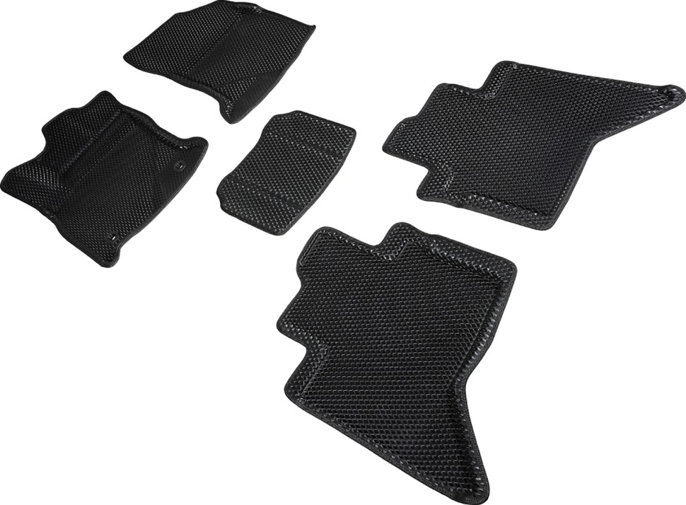 Коврики в салон Eva "3D" для Toyota Hilux VIII "Ромб" ЭВА, черный