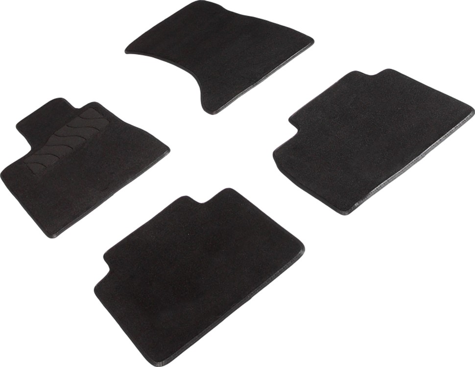 Коврики в салон для Mercedes-Benz S-Класс IV (W220) (2WD) "Lux" ворс, черный