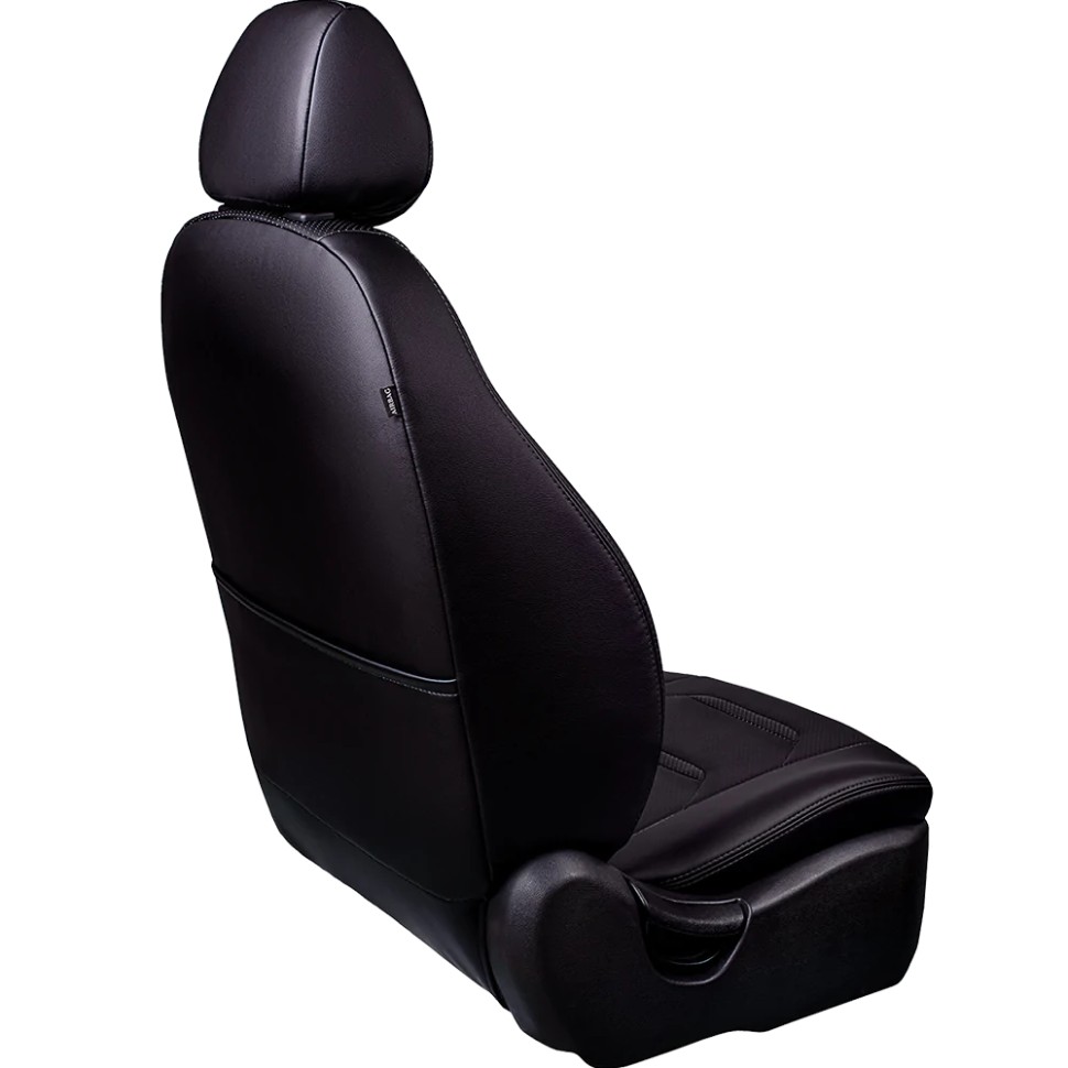 Чехлы на сиденья Hyundai Solaris II "Турин 2" экокожа, черный