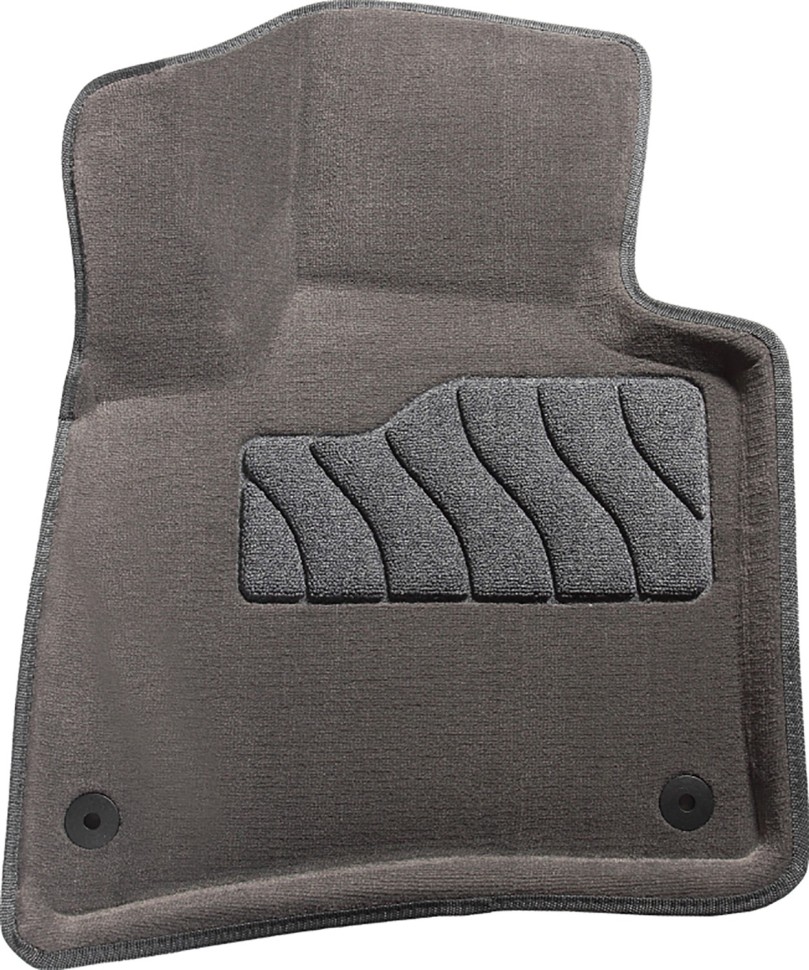 Коврики в салон для Volkswagen Touareg II "3D" ворс, серый